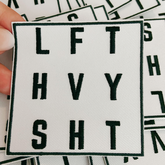 3"  LFT HVY SHT -  Embroidered Hat Patch