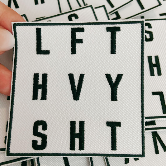 3" LFT HVY SHT - Embroidered Hat Patch