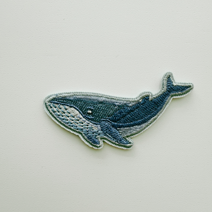 2.5" Blue Whale  -  Embroidered Patch