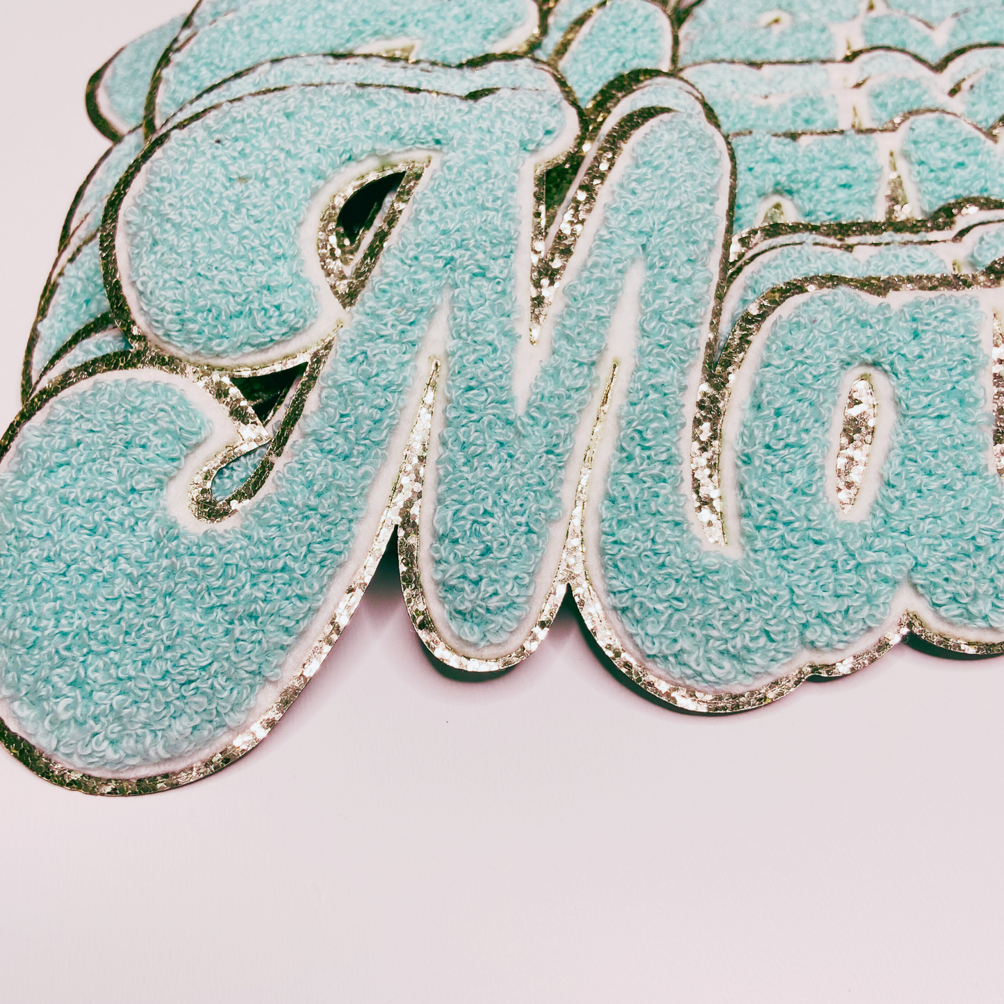 11" MAMA in Teal- Chenille Patch