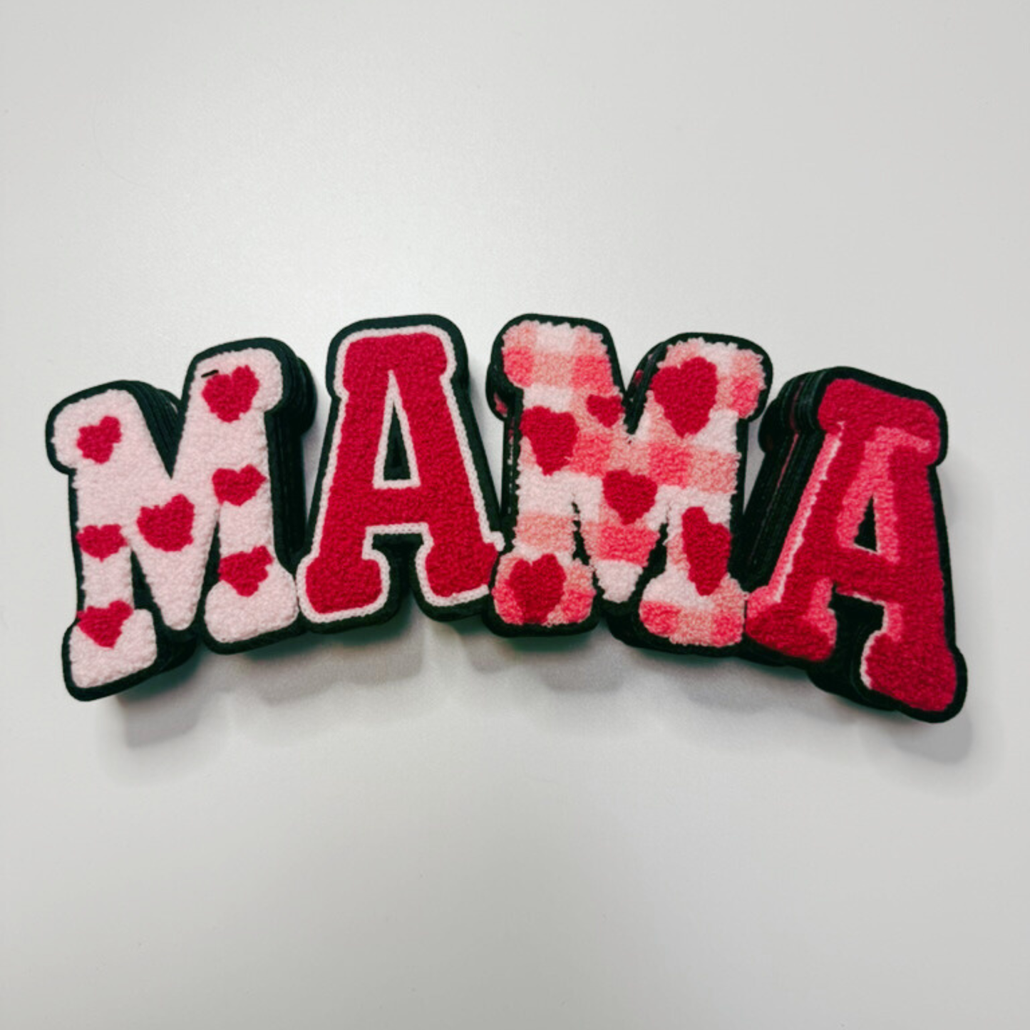 10” MAMA w heart detail - Chenille Patch