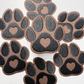 2.5" Paw Print  -  Embroidered Hat Patch