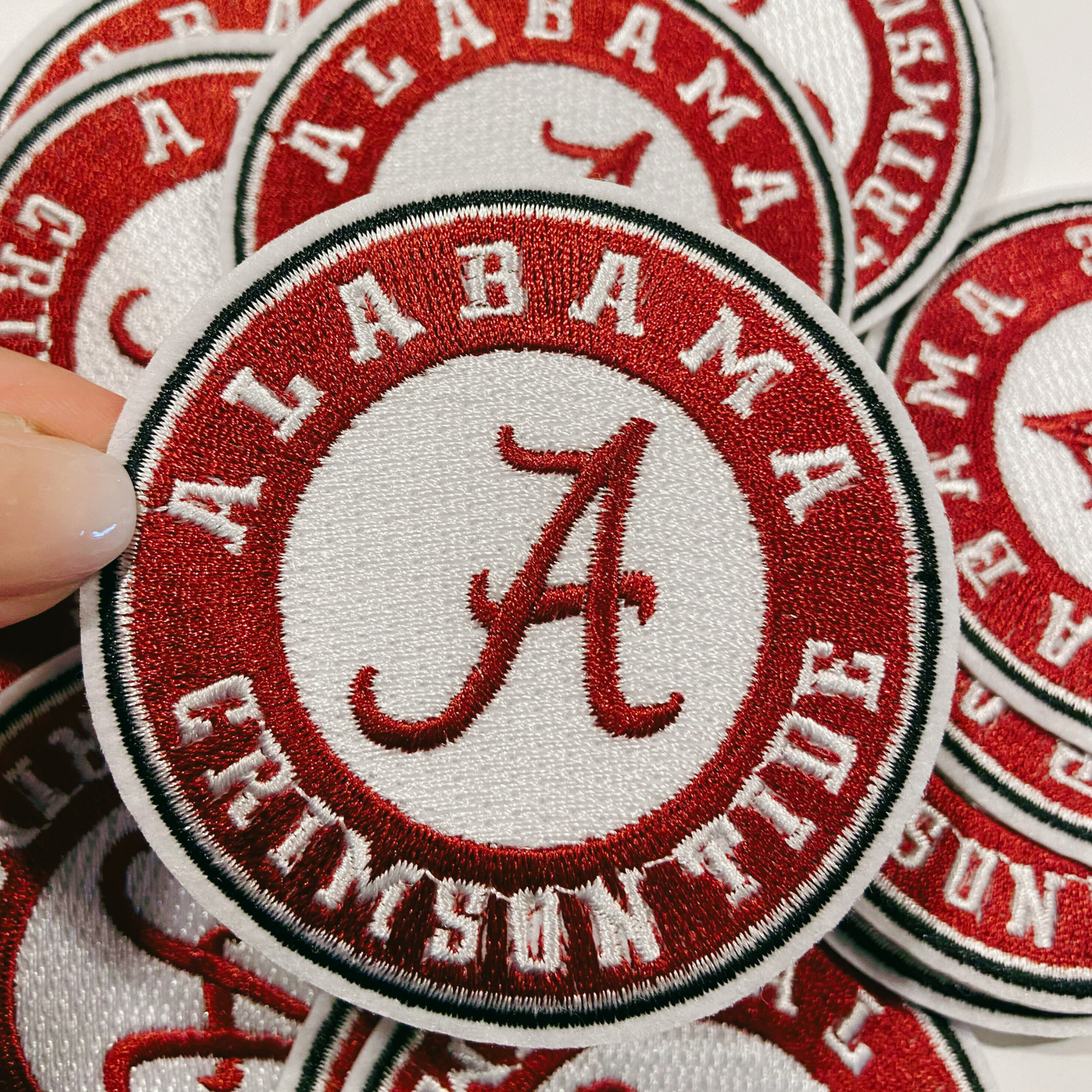 3" Alabama Crimson Tide -  Embroidered Hat Patch