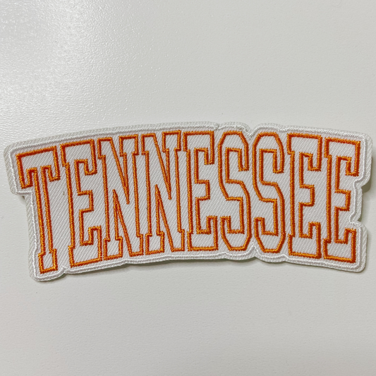 4" TENNESSEE -  Embroidered Hat Patch