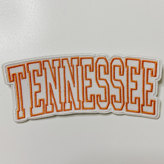4" TENNESSEE - Embroidered Hat Patch