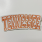 4" TENNESSEE -  Embroidered Hat Patch