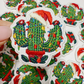 2" Christmas Cactus  -  Embroidered Hat Patch