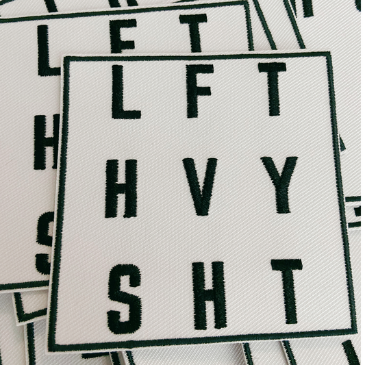 3"  LFT HVY SHT -  Embroidered Hat Patch