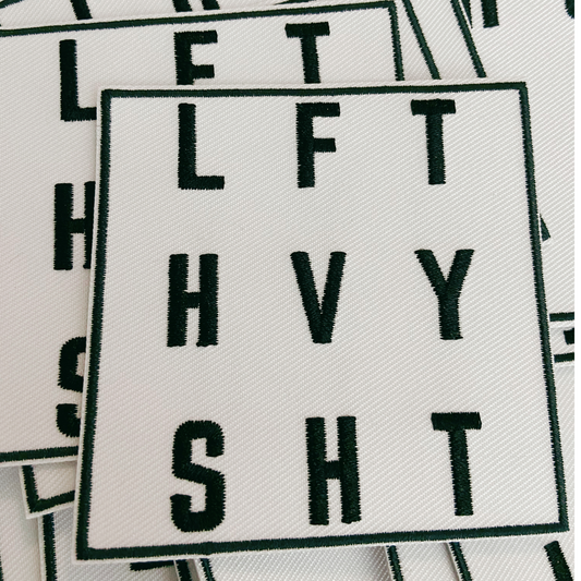 3" LFT HVY SHT - Embroidered Hat Patch