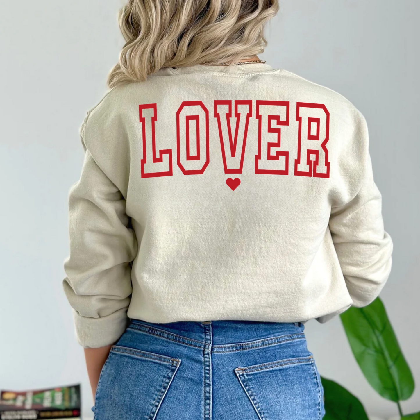 (shirt not included) LOVER in RED- Screen print Transfer