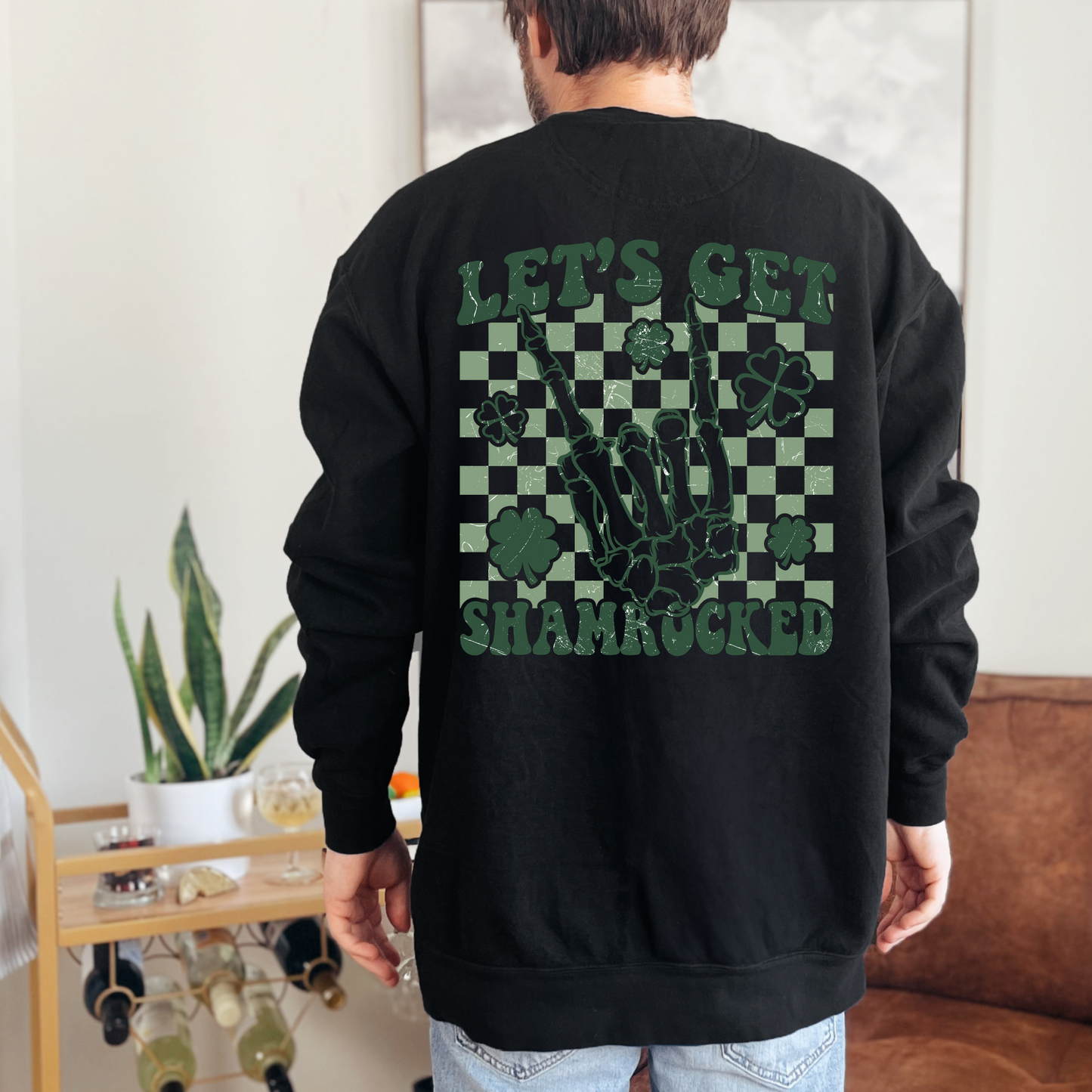 (Shirt not included) Lets Get Shamrocked  -  Clear Film Transfer