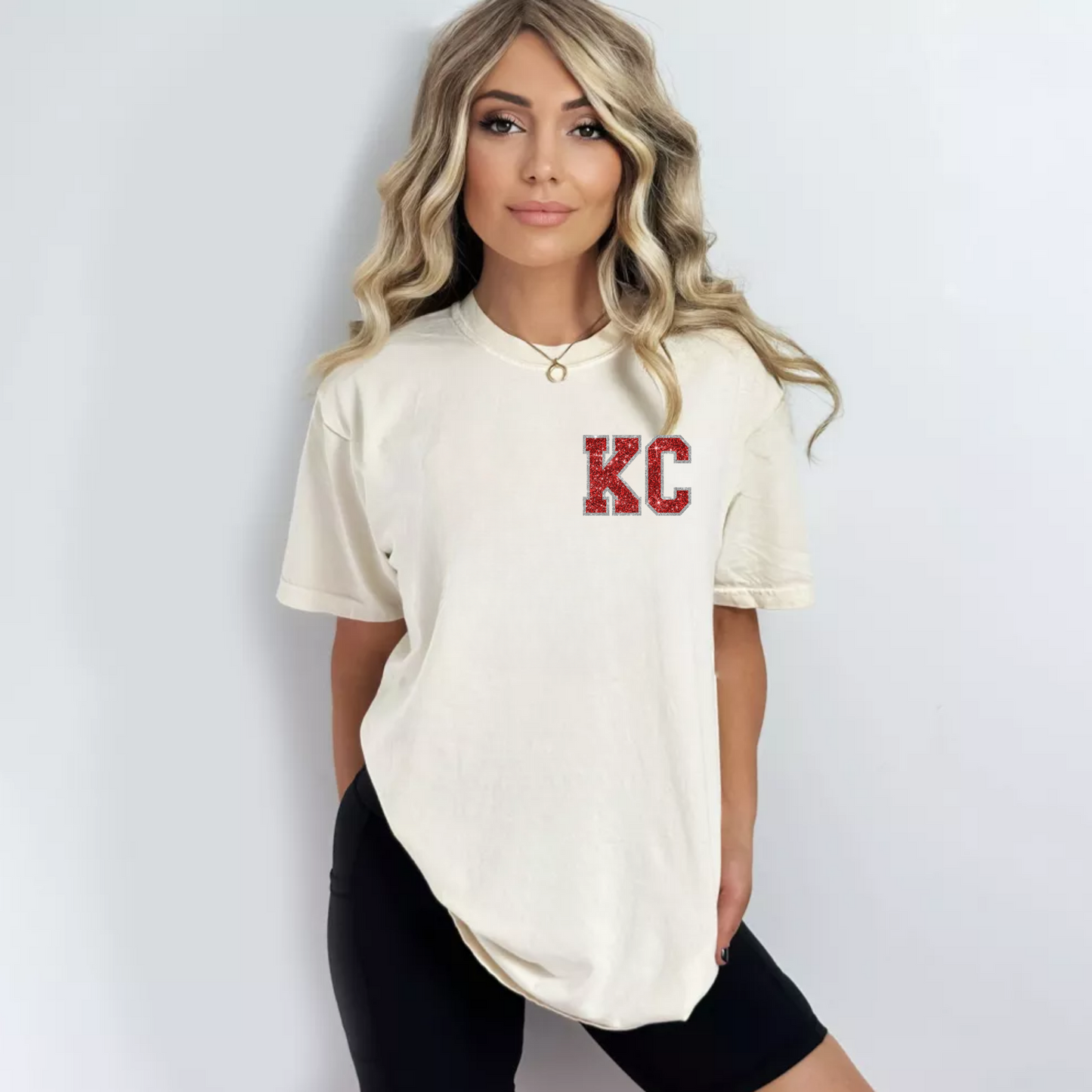 (Shirt not Included) Faux Sequin KC - Clear Film Transfer