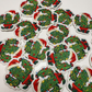 2" Christmas Cactus  -  Embroidered Hat Patch