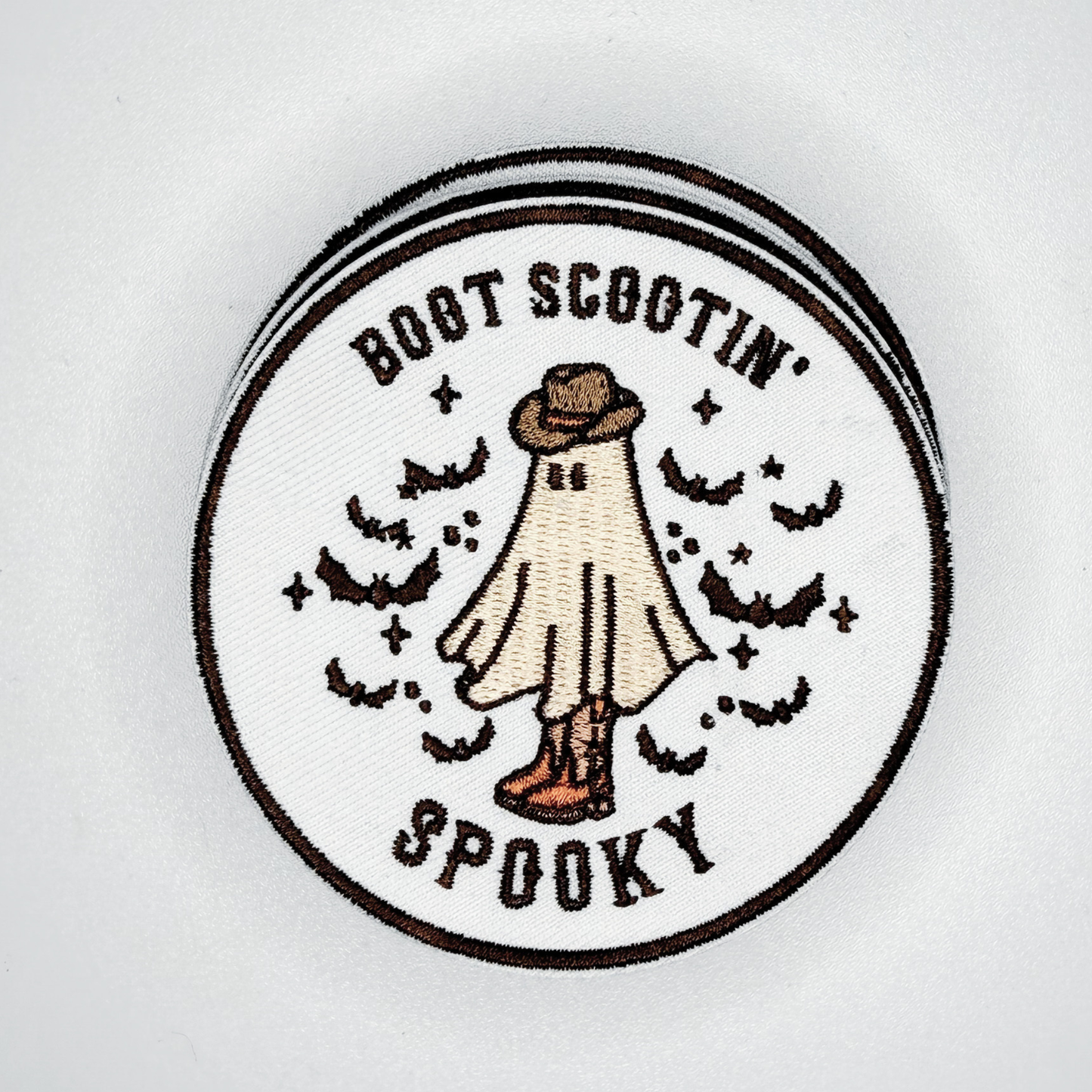 3" Boot Scootin' Spooky -  Embroidered Hat Patch