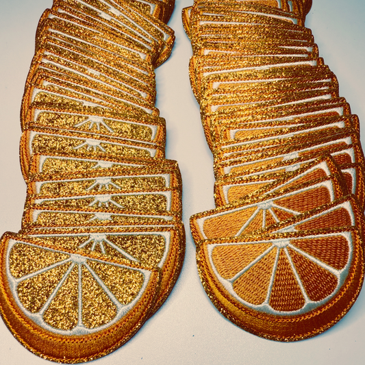 2.5" Orange (2 Options) - Embroidered Hat Patch