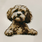 3" Cavapoo -  Embroidered Hat Patch