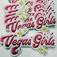 4.5" Vegas Girls -  Embroidered Hat Patch