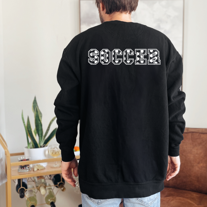 (shirt not included) SOCCER lettering in WHITE - Screen Print Transfer&amp;nbsp;&amp;nbsp;