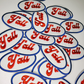 3" Y'all -  Embroidered Hat Patch