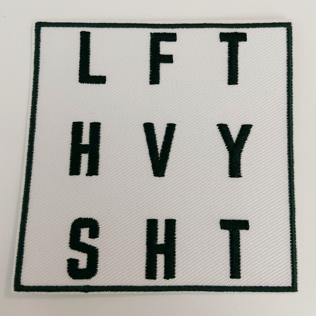 3"  LFT HVY SHT -  Embroidered Hat Patch