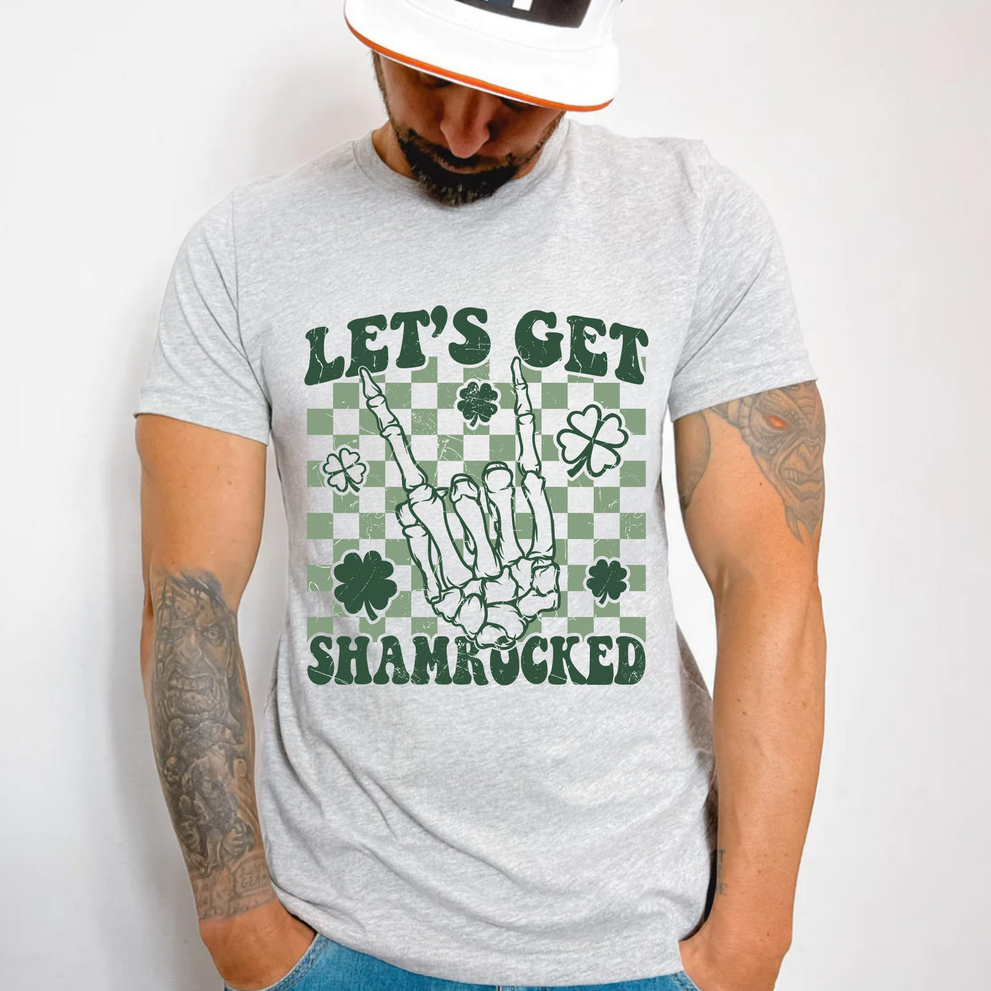 (Shirt not included) Lets Get Shamrocked  -  Clear Film Transfer