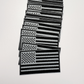 3" Black & Gray USA FLAG -  Embroidered Hat Patch