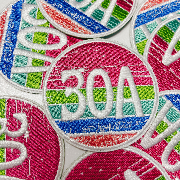 3" 30A (Florida)  -  Embroidered Hat Patch