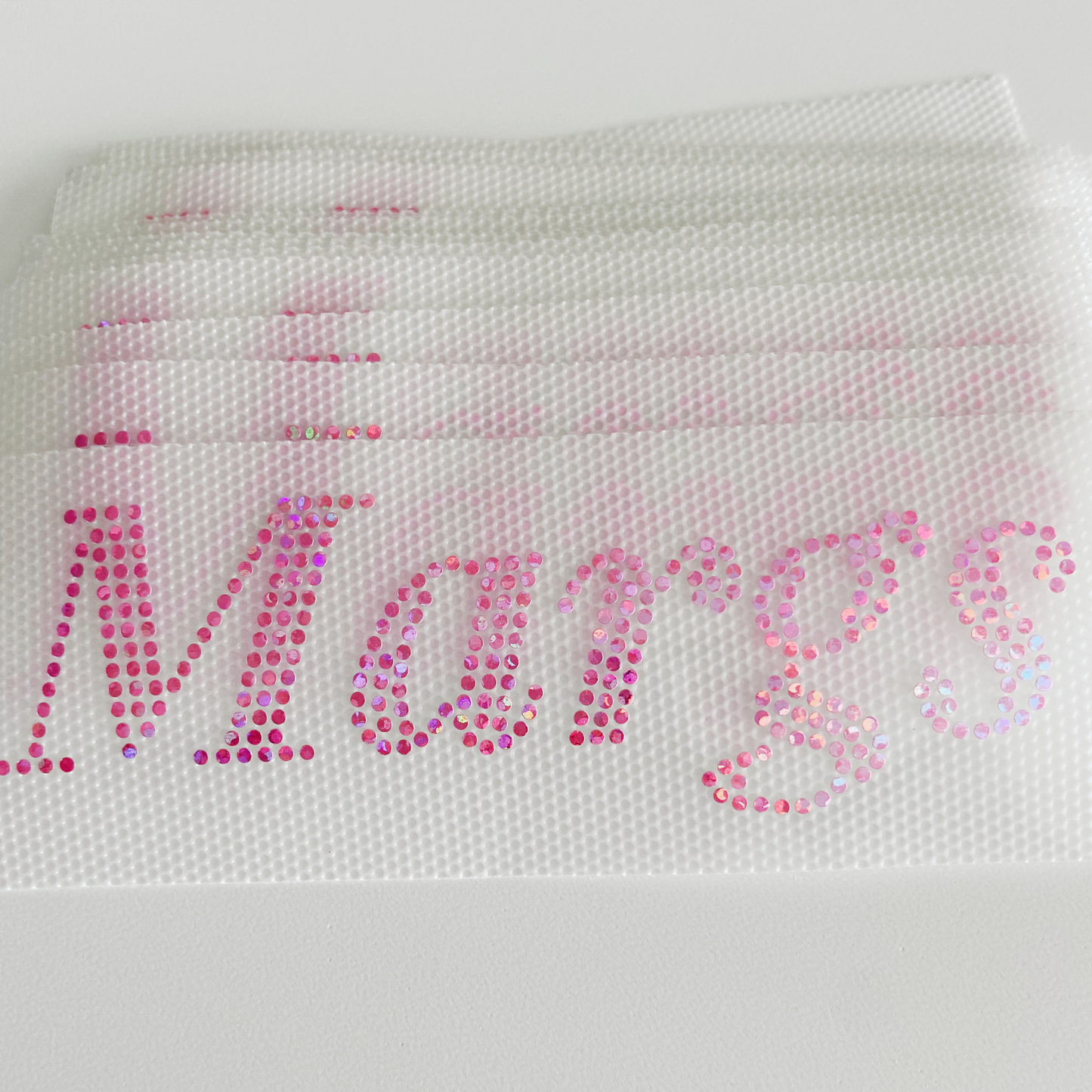 4" Margs SPANGLE Transfer - COLD PEEL  - Perfect for Hats