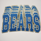 10.5" BEARS (gold backing) - Chenille Patch