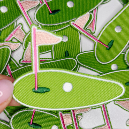 2.5” Golf Green  -  Embroidered Hat Patch
