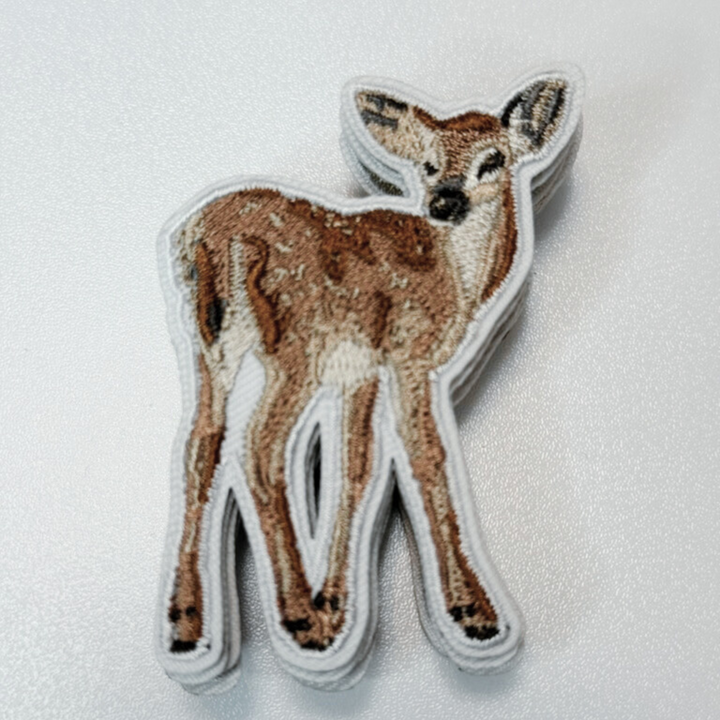 3" Deer -  Embroidered Hat Patch
