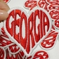 2" Georgia Heart -  Embroidered Hat Patch