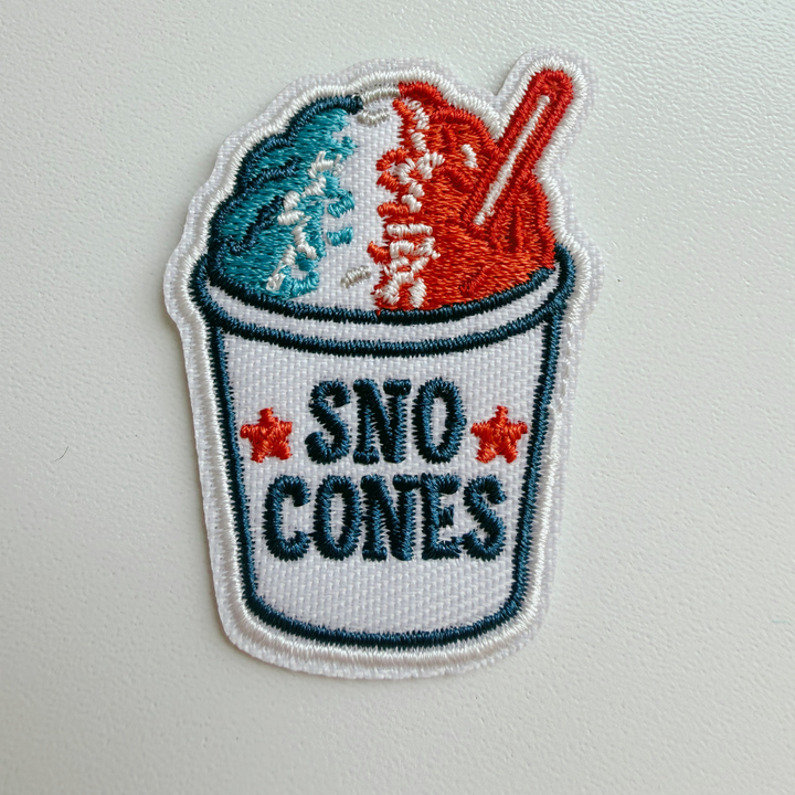2" Sno Cones - Embroidered Hat Patch