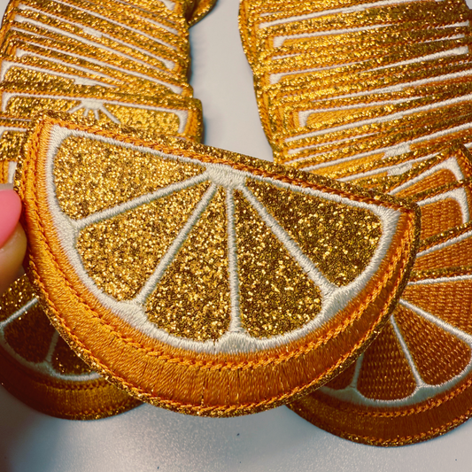 2.5" Orange (2 Options) - Embroidered Hat Patch