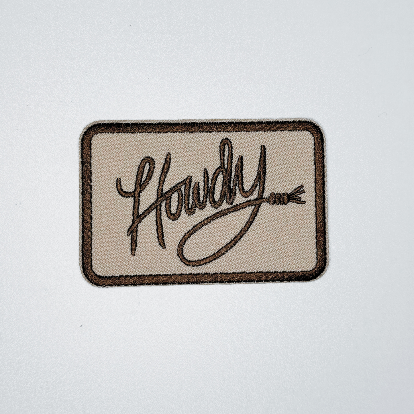 3.5" Howdy -  Embroidered Hat Patch