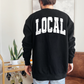 (shirt not included) LOCAL in White -  Screen print Transfer