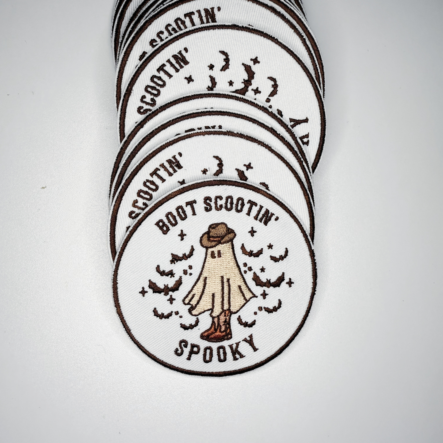 3" Boot Scootin' Spooky -  Embroidered Hat Patch