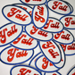 3" Y'all -  Embroidered Hat Patch