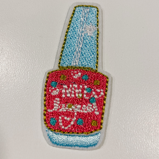 2" Nail Polish -  Embroidered Hat Patch