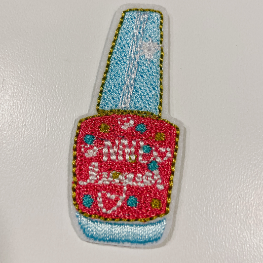 2" Nail Polish - Embroidered Hat Patch