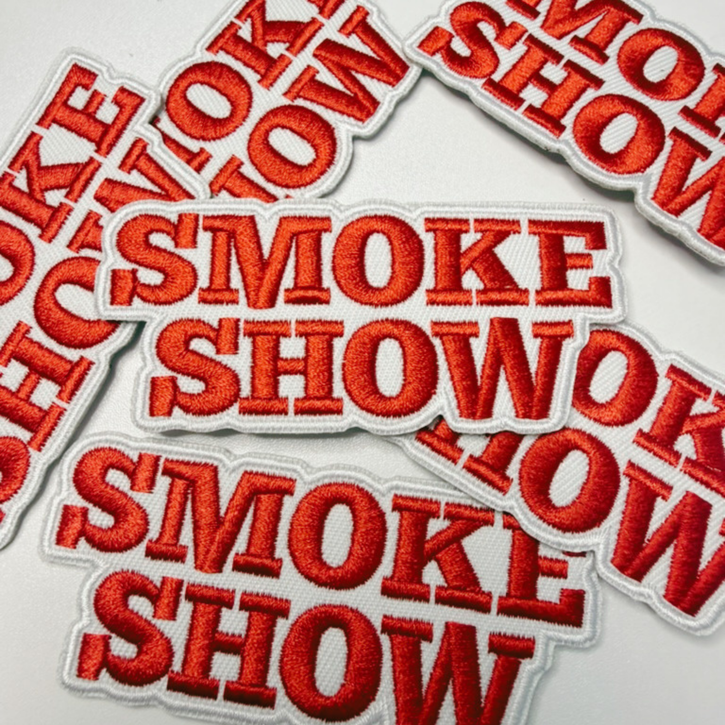 3.5" Smoke Show -  Embroidered Hat Patch