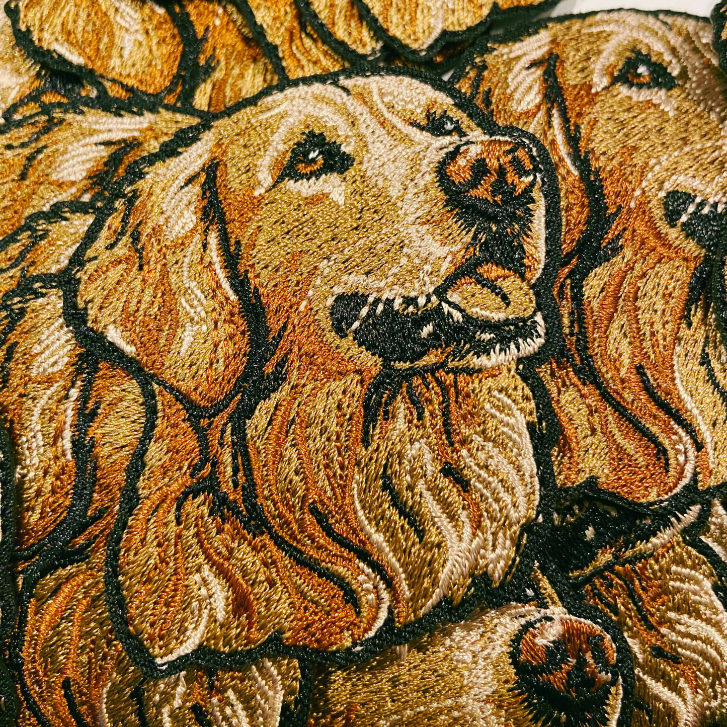 3" Golden Retriever -  Embroidered Hat Patch