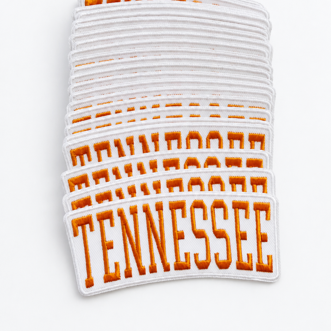 4" TENNESSEE - Embroidered Hat Patch