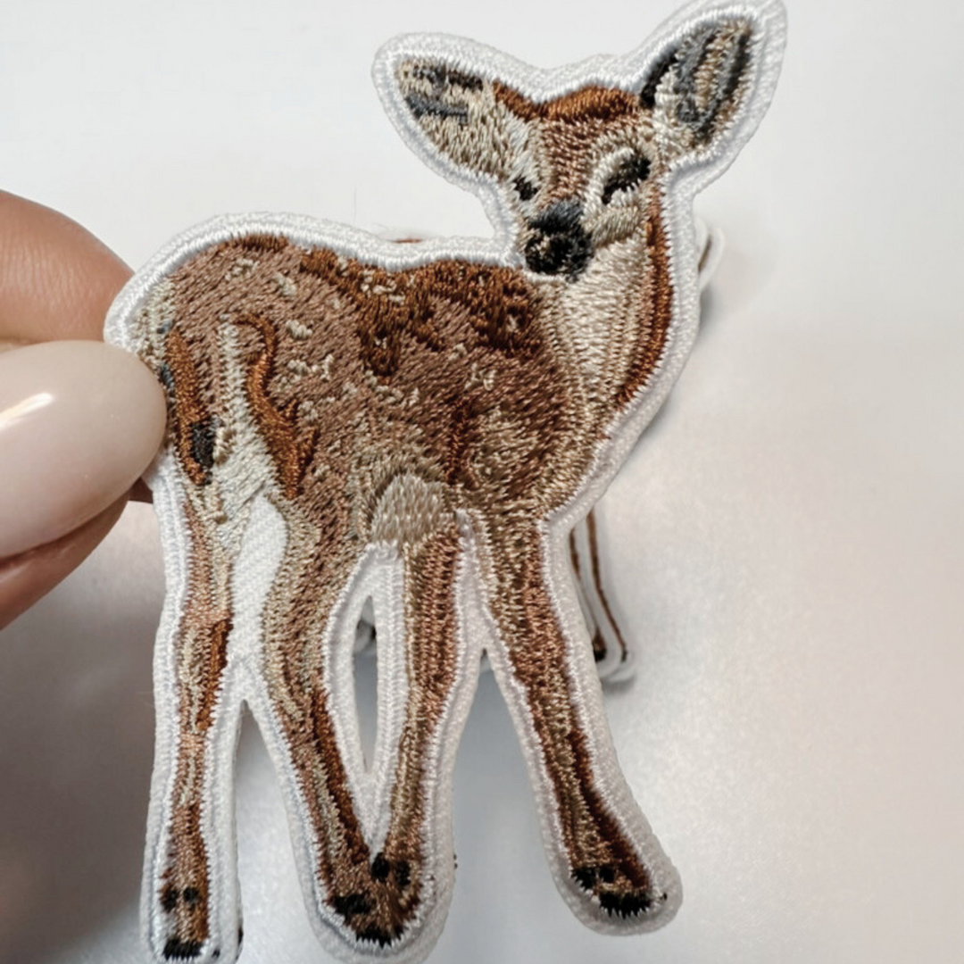 3" Deer -  Embroidered Hat Patch