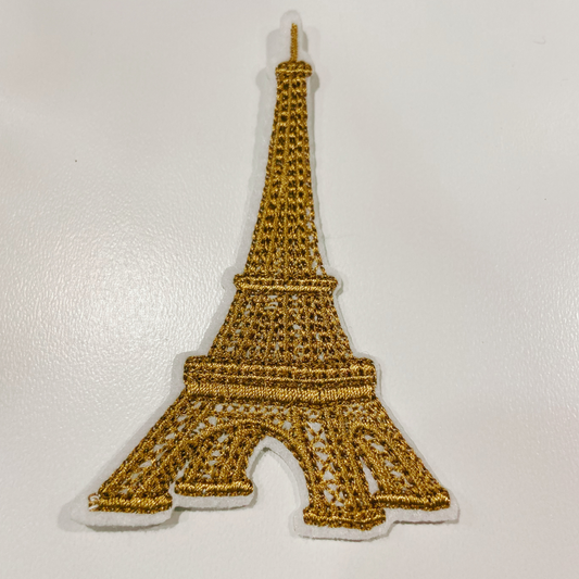 3" Eiffel Tower  -  Embroidered Hat Patch