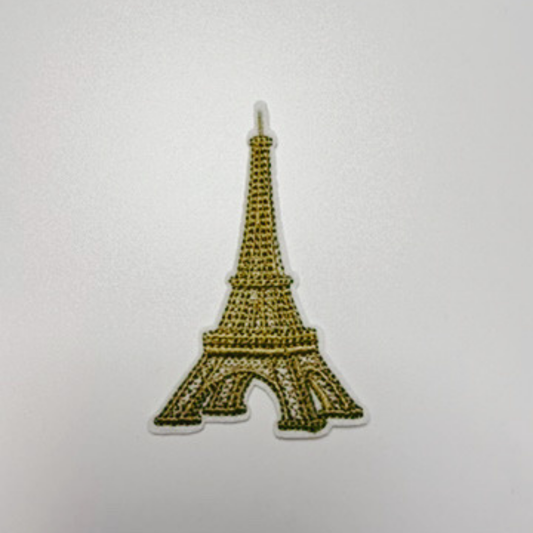 3" Eiffel Tower -  Embroidered Hat Patch