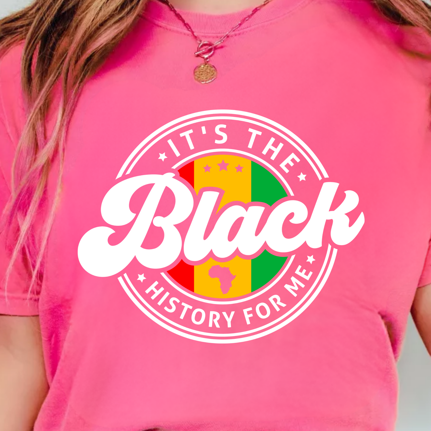 (Shirt not Included) It's the BLACK HISTORY for me - Clear Film Transfer