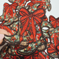 2.5" Cowboy Boots w Bow -  Embroidered Hat Patch