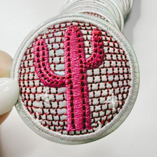 2" Disco Cactus - Embroidered Hat Patch