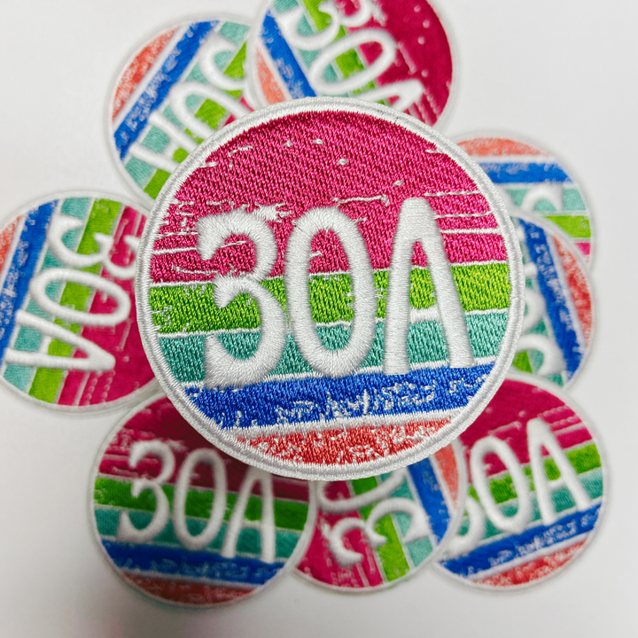 3" 30A (Florida)  -  Embroidered Hat Patch
